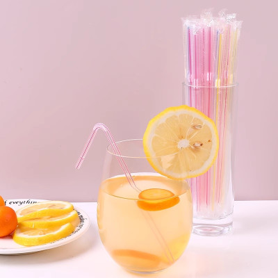 Set 100 ống hút Flexible Straw Ø5mmx190mm - Hàng nội địa Nhật Bản nhập khẩu chính hãng