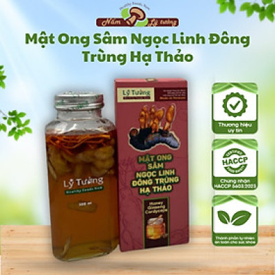 Mật Ong Sâm Ngọc Linh, Đông Trùng Hạ Thảo Lý Tưởng 300ml