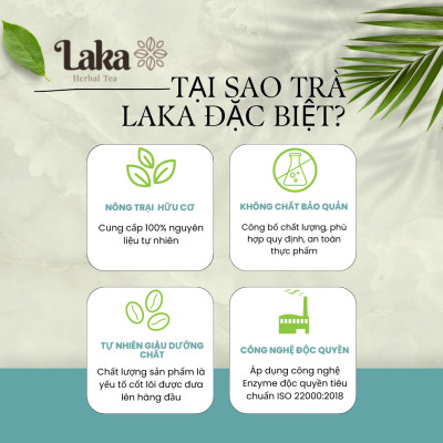 Trà Cà Phê Cascara LAKA Hộp 60Gr 100% vỏ cà phê chín mọng Hỗ Trợ Giảm Cân, Ngừa Lão Hóa Và Ổn Định Đường Huyết