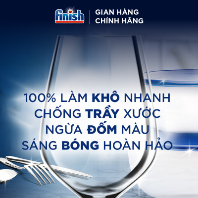 Combo phụ gia: Nước làm bóng 500ml + Dung dịch vệ sinh máy 250ml + Muối rửa chén bát 1kg