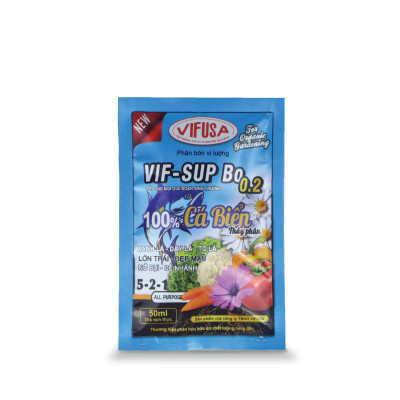 VIF-SUP Bo 0.2 - Phân bón đạm cá gói 50ml