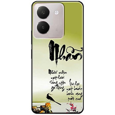 Ốp lưng cho Vivo Y03 - Y03T - Y18 - Y18S - Y18T - Y27 5G - Y28 4G - Y36 - Thư Pháp Nhẫn Nhịn - Hàng Chính Hãng