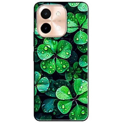 Ốp lưng cho Vivo Y03 - Y03T - Y18 - Y18S - Y18T - Y27 5G - Y28 4G - Y36 - Cỏ May Mắn - Hàng Chính Hãng