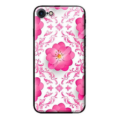 Ốp kính cường lực cho iPhone 7 mẫu HOA HỒNG XANH 5 - Hàng chính hãng