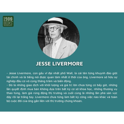 Sách - Jesse Livermore - Nhà Đầu Tư Chứng Khoán Vĩ Đại - Edwin Lefevre - 1980 Books