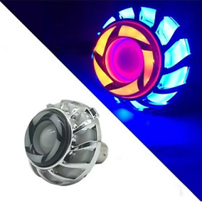 1 BÓNG ĐÈN LED STOP HẬU BI CẦU LỐC XOÁY HIỆU ỨNG MÀU SẮC CỰC ĐẸP LẮP XE MÁY ÔTÔ