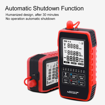 Máy Đo Công Suất Quang Và Test Cáp Mạng NOYAFA NF-908 (Dùng Pin Sạc) - Hàng Chính Hãng. NOYAFA NF-908 Multifunction Optical Power Meter Visual Fault Locator Network Cable Test Optical Fiber Tester