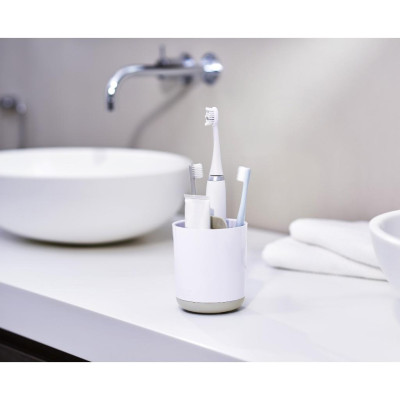 Hộp đựng bàn chải đánh răng nhà tắm Duo kháng khuẩn (Màu trắng) - 006162