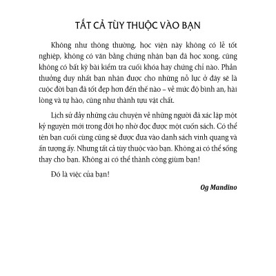 Sách - Học Viện Thành Công- First New- Og Mandino- Bìa mềm