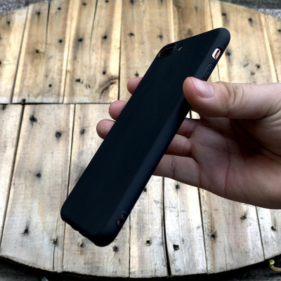 Ốp lưng dẻo mỏng màu đen dành cho iPhone 7 Plus / 8 Plus - Hàng chính hãng