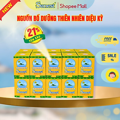  NEW [ Combo 20 lọ] Nước Yến sào Khánh Hòa Sanest 21% - Đông Trùng Hạ Thảo