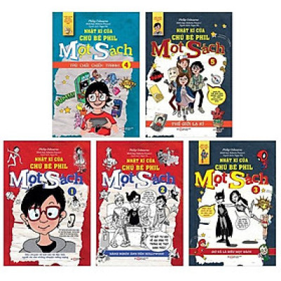 Bộ Sách Mọt Sách Phiên Bản Gốc: Nhật Ký Của Chú Bé Phill (Bộ 5 Cuốn)