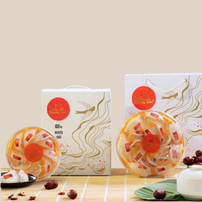 Tổ Yến Sạch Thượng Hạng Yến Sào Hoàng Kim - Giữ Trọn Cấu Trúc Tổ Yến Tự Nhiên, Quà Tặng Đẳng Cấp (Hộp 50g/100g)