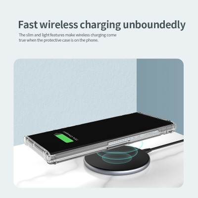 Ốp lưng Chống Ố Cho Samsung Galaxy S23 Ultra chính hãng Nillkin Nature TPU Pro Case Viền dẻo chống sốc, Lưng bằng MEKA không ố màu - hàng chính hãng