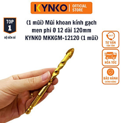 (HỘP 5 MŨI) MŨI KHOAN KÍNH - GẠCH MEN 4 CẠNH, CHÂN LỤC GIÁC KYNKO MKKGM- 12120 CHÍNH HÃNG GIÁ TỐT đường kính phi 12mm