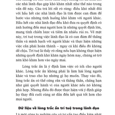 Lãnh Đạo Với Lòng Trắc Ẩn