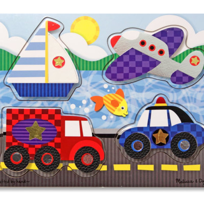 Đồ Chơi Lắp Ráp M&D - Vehicles Touch and Feel Puzzle