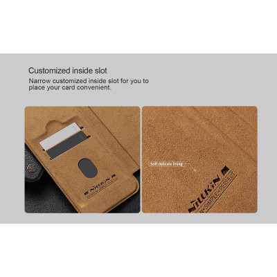 Bao da Cho SamSung Galaxy S24 Ultra Nillkin Qin Pro Prop Có Ngăn Đựng Thẻ - Hàng Nhập Khẩu