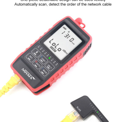 Máy Đo Công Suất Quang Và Test Cáp Mạng NOYAFA NF-908 (Dùng Pin Sạc) - Hàng Chính Hãng. NOYAFA NF-908 Multifunction Optical Power Meter Visual Fault Locator Network Cable Test Optical Fiber Tester