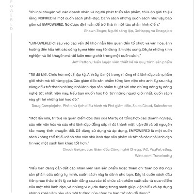 Empowered - Khai Phóng Tiềm Năng Nhân Lực, Sản Phẩm Công Nghệ Đột Phá