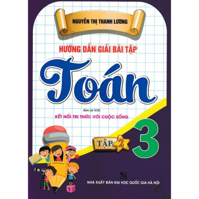 Sách - Hướng Dẫn Giải Bài Tập Toán Lớp 3 - Combo 2 Tập - Dùng Kèm SGK Kết Nối - Hồng Ân