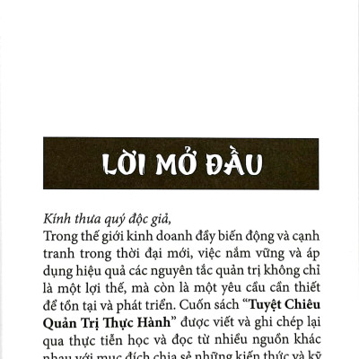 Tuyệt Chiêu Quản Trị Thực Hành