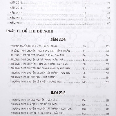 Tổng Tập Đề Thi Olympic 30 Tháng 4 Môn Hoá Học Lớp 11 (Từ 2014 Đến 2018)