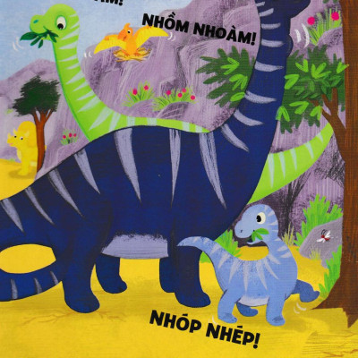 Sách Âm Thanh - 8 Âm Thanh Vui Nhộn - Những Chú Khủng Long Vui Vẻ