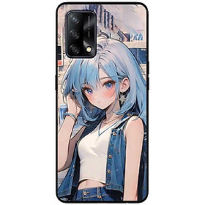 Ốp lưng cho Oppo A36 - A60 4G - A74 - A76 - A95 4G - A96 4G - Anime Cô Gái Áo Jean - Hàng Chính Hãng