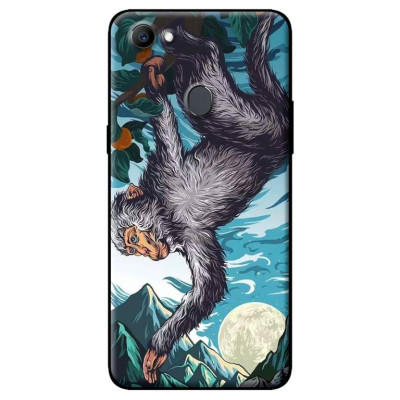 Ốp in cho Oppo F5 Khỉ Đu Cây - Hàng chính hãng