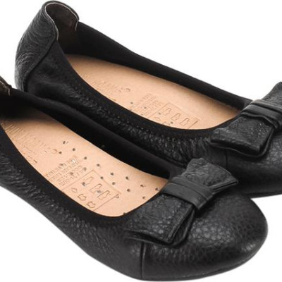 Giày Nữ Búp Bê Da Bò Huy Hoàng HT7906 - Đen