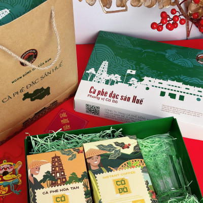 Set quà cà phê Tết - Set quà Sum Vầy