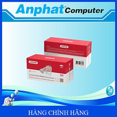 Đầu mạng UTP RJ45 CAT 5E Y-OT18TP Unitek (100cái/hộp) - Hàng Chính Hãng 