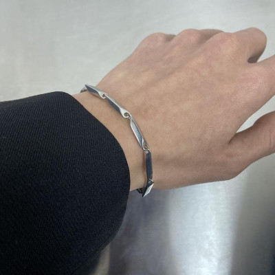 Vòng - Lắc nữ titan hoả tiễn trơn thời trang cao cấp thép không gỉ titanium trangsucpt PTLTNAB