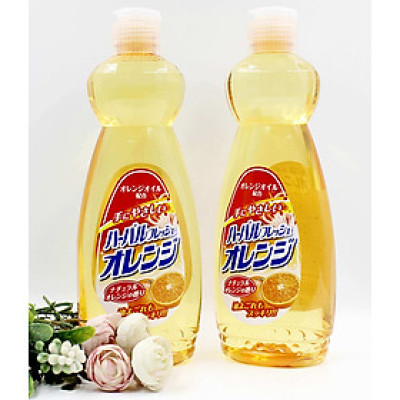 Nước Rửa Chén Diệt Khuẩn Tinh Chất Cam Mitsuei Kobini Nhật Bản (600ml)