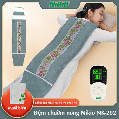 Đệm nhiệt nóng sưởi ấm toàn thân Nikio NK-202 - Dòng cao cấp có khóa dán