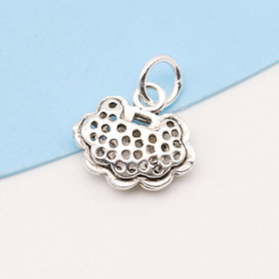 Combo 2 cái charm bạc hình khóa trường mệnh may mắn treo - Ngọc Quý Gemstones