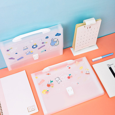 Cặp tài liệu mở rộng 13 ngăn Deli - cặp học sinh - trong suốt - file đựng tài liệu - 1 chiếc - 72563