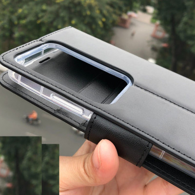 Bao da dạng ví cho OPPO Reno11 F 5G chính hãng Hanman có quai cài, có ngăn để thẻ ATM và tiền, may viền - Hàng chính hãng