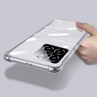 Ốp lưng cho  Xiaomi 14 5G, Xiaomi 14 Pro 5G dẻo trong bó sát chống sốc cao cấp - Hàng chính hãng