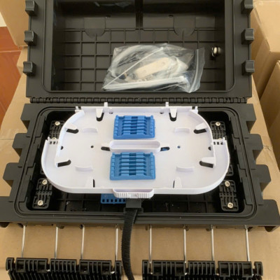 Măng xông cáp quang 24FO cống bể, chôn ngầm, lẫy ngàm. Hàng chính hãng