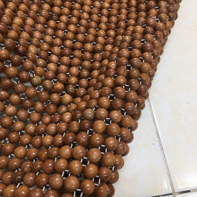 Chiếu Hạt Gỗ Hương Mộc Cao Cấp - Kích Thước 2,2mx2m hạt 1.2cm ( video , hình thật )