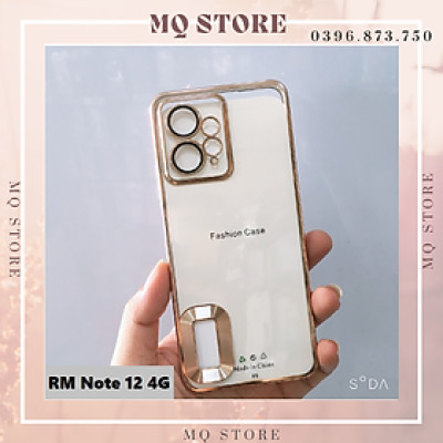Ốp lưng cho Xiaomi Redmi Note 12 4g viền màu lưng trong bảo vệ camera Kai Nguyễn( hàng chính hãng)