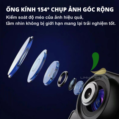 Camera hành trình SJCAM C300 Pocket 4K 30FPS WiFi 5GHz/2.4GHz - Máy quay hành động màn hình cảm ứng, kháng nước 30M - Hàng nhập khẩu