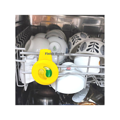 Treo khử mùi hôi trong máy rửa bát Finish, Hương chanh - Chính hãng.