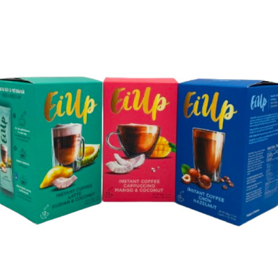 EiUp Cà Phê Hoà Tan Cappuccino Xoài Dừa hộp 12 gói