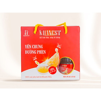 Yến Chưng Đường Phèn KHANEST - Lốc 6 hũ - Bồi Bổ Sức Khỏe