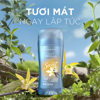 Sáp khử mùi Secret Invisible Solid (73g) - Hàng chính hãng