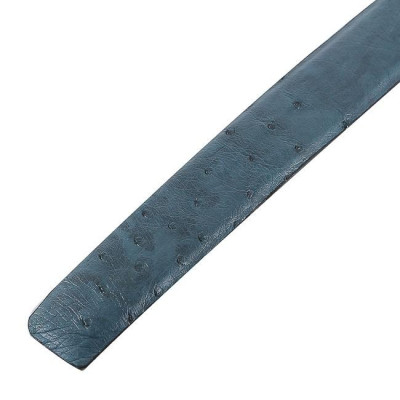 HC4447 - Dây nịt nam da đà điểu Huy Hoàng 3,5P da hột màu xanh rêu