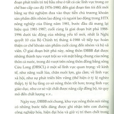 Nông Thôn Đồng Bằng Bắc Bộ (1976-1996) (Sách chuyên khảo) - PGS. TS. Nguyễn Ngọc Mão chủ biên
